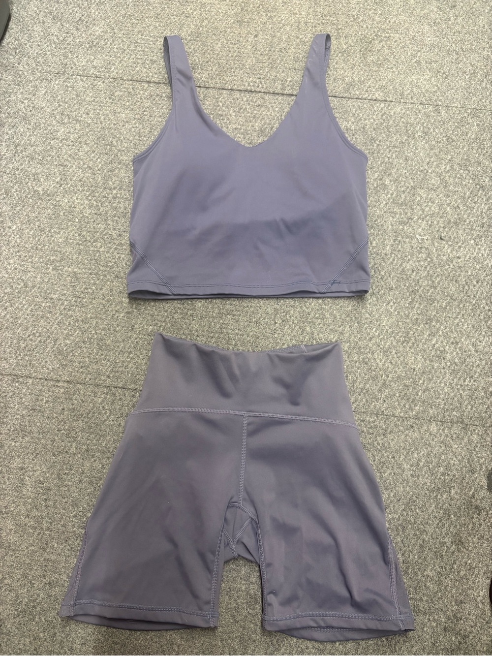 lululemon athletica Lavender Align Tank & High-Waist Align Shorts Set